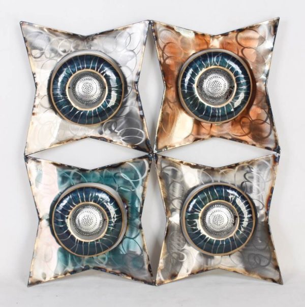 Wanddecoratie metaal Deco Blok