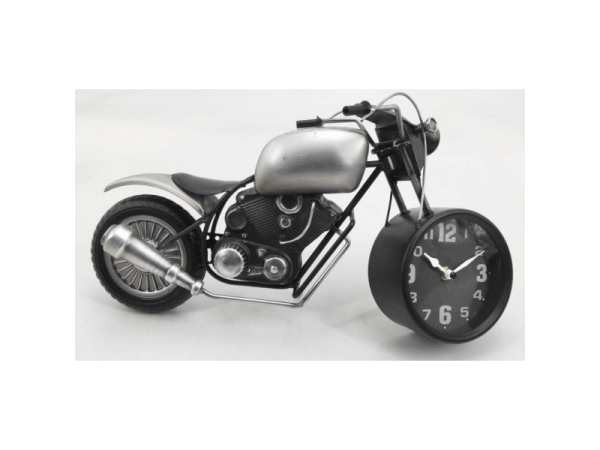 Tafelklok metaal motorfiets