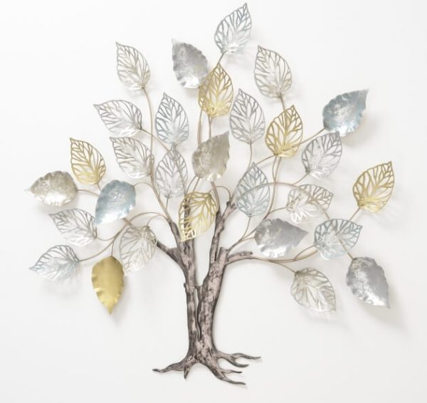 Wanddecoratie boom Amani metaal